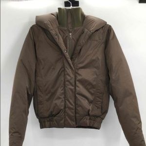 North face hooded puffer / down coat